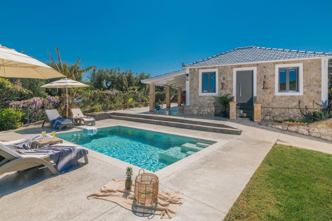 Binios Villa - Private Pool, Walking Distance From The Beach Vasilikí Kültér fotó